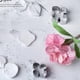 thumbnail image 2 of Juego de cortadores de fondant con diseño de hortensias para repostería., 2 of 5