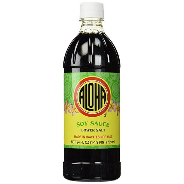 Aloha Shoyu Lower Salt Soy Sauce 24 OZ