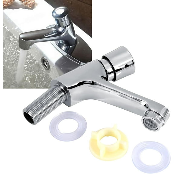 ABCISI Single Hole Bathroom Faucet, Face Basin Faucet for Bathroom Sink, Restroom Faucet, Cold Water Faucet for Home or Outdoor G1/2