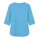 thumbnail image 5 of Mujeres 3/4 Manga de Verano Tops V Cuello Botonado Color Sólido Blusa, Camisetas Casuales de las Mujeres Suelto Ajuste Suave Respirable Primavera de Uso Diario, 5 of 9