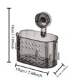 thumbnail image 3 of Yonrjhukm Powerful Suction Cup Wall Shelf Storage Box, Versatile Organizer for Bathroom, Kitchen, Office, Easy Installation, Space-Saving, Modern Design, Practical Household Storage Tool, 3 of 7