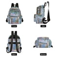 thumbnail image 4 of FORMRS Mini Backpack Purse for Women Travel Daypack Casual Shoulder Bag, Blue Floral Window, 4 of 7