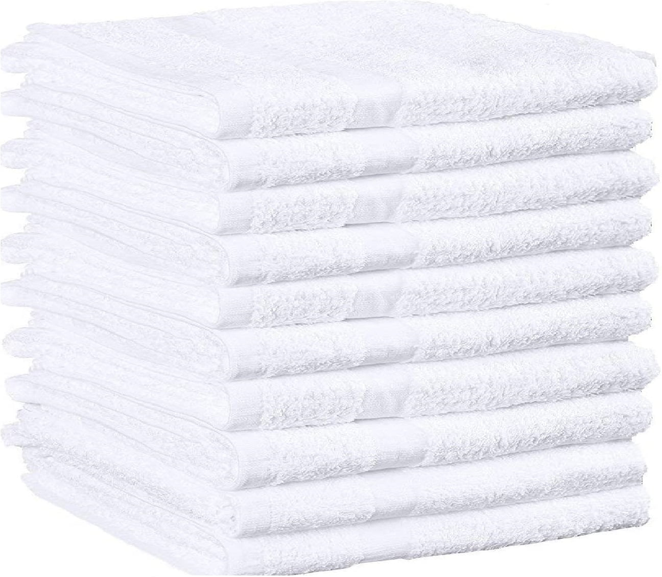 12 new white green center stripe bath pool towels hotel motel 22x44 absorbent 