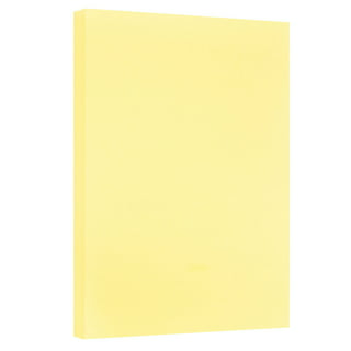 ColorMates Smooth & Silky Yellow Card Stock - 8 1/2 x 11 in 90 lb Cover  Smooth 25 per Package