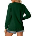 thumbnail image 5 of DONDPO 100 Days of School Shirt Math Is Tough But So Are You Womens Sweatshirts Teach Letter Graphic Crewneck Long Sleeve Shirts School Days Tee Tops Teacher T Shirts for Women Green XL, 5 of 9