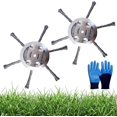 thumbnail image 1 of HUGFEGWE Universal Steel Wire Trimmer Head, String Trimmer Replacement Head, 6 Inch Unbreakable Weeds Blade Cutter for Cordless String Trimmer, Weed Eater, Metal Weed Eater Blade (2PCS-(6 AZ824-0709, 1 of 7