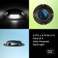 thumbnail image 5 of Home Zone 12 Packs Outdoor Solar Deck Light, Black, 20 Lumens, Waterproof, Dusk to Dawn, 5 of 7