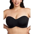 thumbnail image 1 of Sujetador sin tirantes HSIA para mujer, talla grande, con aros, negro, 1 of 6