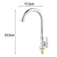 thumbnail image 4 of Sink Cold Taps Faucet Kitchen Sink Faucet Single Lever Hole Tap Cold Water, 4 of 7