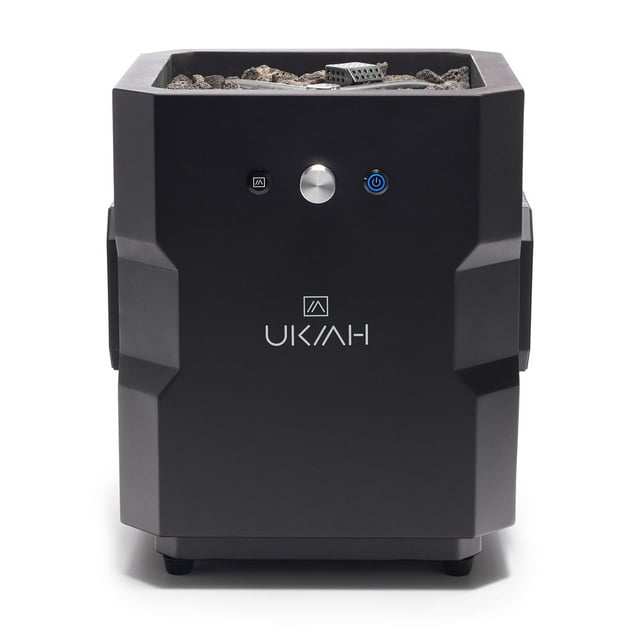 Ukiah Co Tailgater Portable Wireless Fire Pit with Speaker Sound System, Black