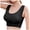 Black, variant on Fanxing Wireless Bra for Women Gathered Underwear Strapl Bra Front Closure Push Up Buckle Lift Bra No Underwire Cross-fit Underwear M,L,XL,XXL,XXXL