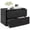 Black, variant on Furnibear 2-Drawer Stackable Horizontal Storage Cabinet Dresser Chest with Handles for Home Office, Coffee