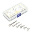 thumbnail image 2 of Metal Screws, 115PCS Rustproof M4.2 Hex Self Drilling Screw Durable With Storage Box For Plastic, 2 of 8