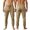 Khaki, variant on CUSTG Male Leisure Trousers Drawstring High Waist Jogger Pants Slim Athletic Workout Trousers with Zipper Side Pockets For Running Minimalist Style Trousers