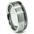 thumbnail image 1 of Titanium Kay Tungsten Carbide Diamond Comfort Fit Mens Wedding Band Ring Sz 11.5, 1 of 4