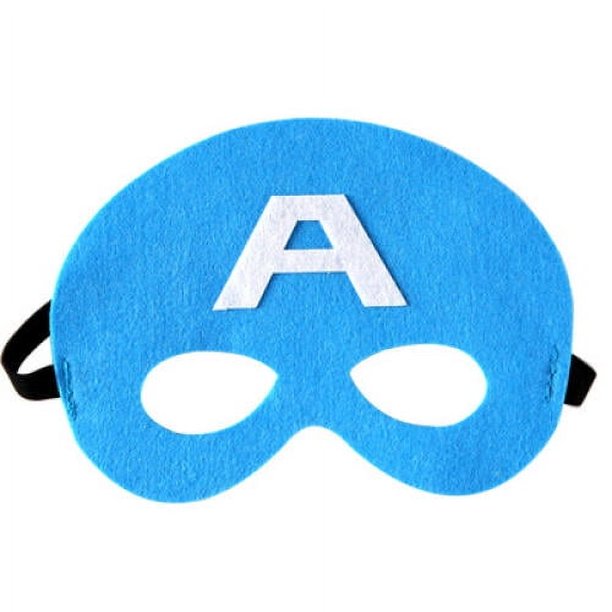 1 máscara de fieltro de superhéroe para niños, ideal para fiestas de cumpleaños, Navidad, graduación, Spider-Man, Hulk, cosplay, mascarada, parche en el ojo, regalos.