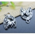 thumbnail image 4 of U8MO 4/20pc Retro Horse Horseshoes Alloy Charms Pendant Jewelry Making DIY 23*18mm-4pcs, 4 of 8
