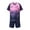 Navy-A, variant on Gradient Quick-Dry Soccer Jersey & Shorts 2-Piece Set with Geometric Line Print Short Sleeve Athletic Uniform for Outdoor Sport for 3-13Y