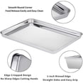 thumbnail image 3 of Stainless Steel Baking Sheet 2pcs,toaster Oven Pantray Sheet, 3 of 5