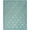 Aqua Teal, variant on Nourison Easy Care 5' x 7' Denim Blue Modern Flatweave Indoor/Outdoor Rug