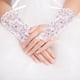thumbnail image 3 of FELTECHELECTR 1 par de guantes de vestir para niños, guantes de encaje sin dedos, guantes de actuación, guantes de niña de las flores para escenario de boda, 3 of 6