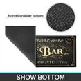thumbnail image 7 of Coffee Black Vintage Pattern Style Kitchen Mat Water Proof Non-Slip, Absorbent Mats Set Of 2 for Sink Waterproof Runner Rug for Laundry Room,kitchen Mats 17.7x24+17.7x48inch, 7 of 7