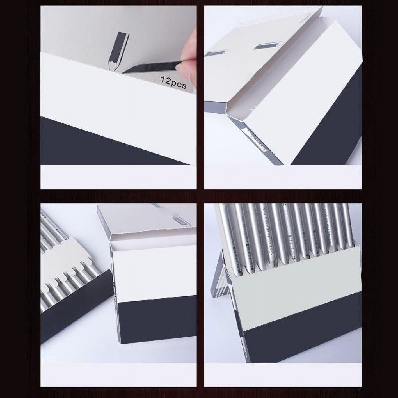 MANNYA 12 Pcs/Pack Dual-ended Erasers Pencils with Cleaning Brush Sketch Erasers Kit Highlight Eraser Pens for Artists Drawing