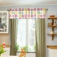 thumbnail image 3 of Yayeee Kitchen Valance Rod Pocket 54" x 18" Living Room Window Curtain, Gummy Bear Pattern, 3 of 6