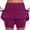 Purple Womens Shorts Clearance, variant on OSFVNOXV Womens Basketball Shorts Summer Biker Skort Medium Waist Gradient Color Gym Sports Fitness Athletic Bottom with Pockets Mothers Birthday Gifts ,S-4XL
