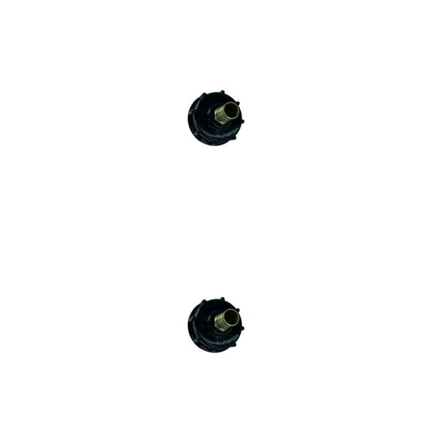Riwesomey Accesorios de adaptador de manguera de riego de jardinería profesional reutilizable desmontable de plástico IBC barriles de 0,52 pulgadas Type1 NO1 Riwesomey CBP495620