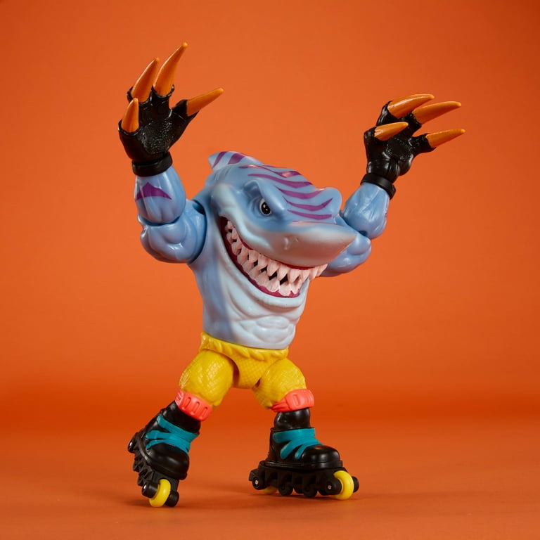 Street Sharks Streex Action Figure Toy, Half-Shark 90s Skating
