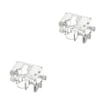 thumbnail image 1 of crativent Fish Tank Filter Mount Tube Fixing Outflow Inflow Water Hose Clip Holder M transparent 60x35mm 2Set, 1 of 6
