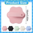 thumbnail image 3 of 1 Pc Silicone Body Scrubber Gentle Exfoliating Brush on Sensitive Skin Soft Shower Scrubber for Body, Hygienic Silicone Loofah Bathroom Essentials Brush for Women, Men, 3.93 Inch, Pink, 3 of 6