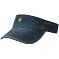 thumbnail image 2 of LGBT Flag Map of Tunisia Sun Visor Hats for Women Men Sun Hat Cotton Golf Hat Vintage Baseball Cap, 2 of 8
