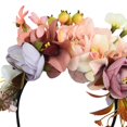 thumbnail image 4 of fenteer Simulated Flower Headband Flower Crown Headband for Women Girls Beach Photos Pink, 4 of 5