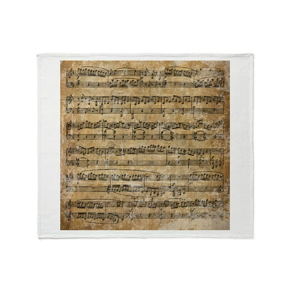 CafePress - Vintage Sheet Music Throw Blanket - Soft Fleece Throw Blanket, 50"x60" for All Ages