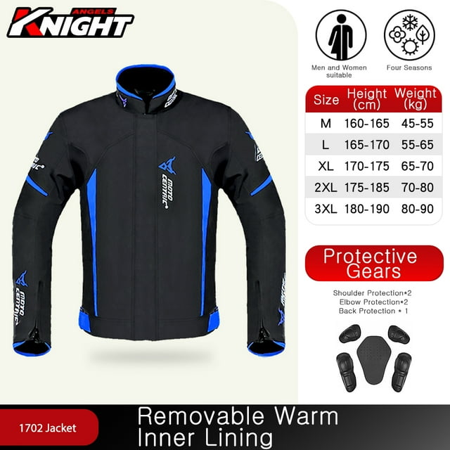 Veste de Moto Imperméable Unisexe avec Corps Armor All Seasons Tailles m à 3TG
