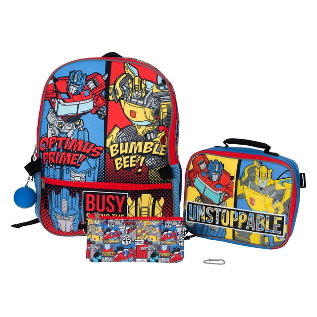 Set de mochilas AI ACCESSORY INNOVATIONS Transformers Bumblebee y Optimus Prime 16»