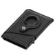 thumbnail image 5 of Billetera de tarjeta de PU delgada minimalista con bloqueo RFID de aleación de aluminio multifunción pequeña billetera con localizador para hombres regalos de fibra de carbono negro, 5 of 15