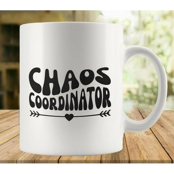 Chaos Coordinator Coffee Mug - Funny Birthday Gift Idea For Mom Dad Husband Wife - 11 Oz Coffee Mug Tea Cup White