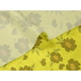 thumbnail image 6 of oneOone Velvet Yellow Fabric Leaves & Clover Quilting Supplies Print Sewing Fabric By The Yard 58 Inch Wide, 6 of 7