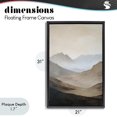 thumbnail image 4 of Stupell Industries Traditional Foggy Mountains Over Valley Black Floating Frame Canvas Art, 21 x 31, by Petals Prints Design, 4 of 8