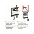 thumbnail image 5 of Durable Design For Your Kitchen, Stainless Steel Magnetic Paper Towel Holder Spice Rack Multi-Purpose Organizer With Hooks, Easy To Install On Refrigerator Or Other Magnetic Surfaces, 5 of 5