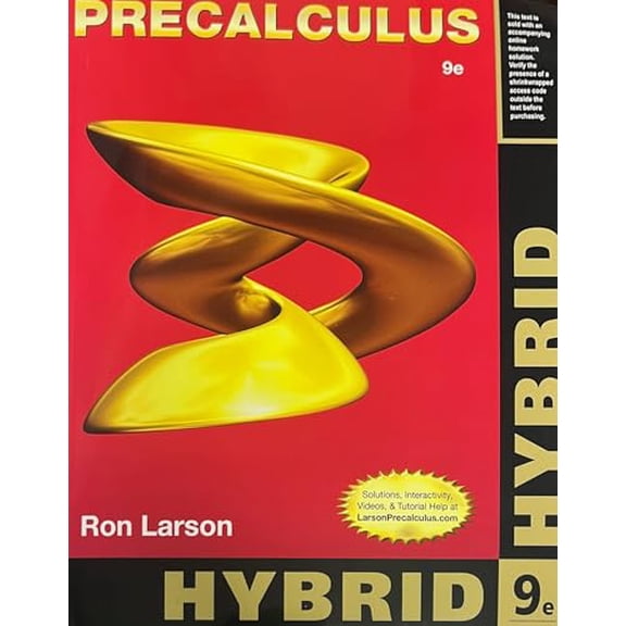 Pre-Owned Precalculus, Hybrid Edition (with WebAssign Printed Access Card and Start Smart Guide for Students) by Ron Larson