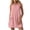 Pink, variant on Casual Tank Dresses for Womens Summer Sleeveless Polos Dresses Ruffle Hem Flowy Sundresses V Neck Shirt Mini Dresses with Pockets Gray,XL