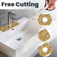 thumbnail image 3 of Logiee Fruits And Vegetables Print Kitchen Sink Splash Guard Faucet Mat for Splash Guard Behind Faucet Drip Catcher for Kitchen,Bathroom,Sink Mat,Dish Drying Mat,Bathroom-15" X 5.5", 3 of 7