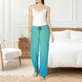 thumbnail image 2 of Fotbe Teal Turquoise Women's Pajama Pants,Sleepwear Pants,Pj Bottoms Drawstring And Pockets-X-Large, 2 of 7