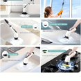 thumbnail image 5 of 2025 Electric Spin Scrubber, USB Rechargeable, 9 Brush Heads, Dual Speed, Telescopic Handle, for Bathroom, Tile, Floor & Car Cleaning, 5 of 6