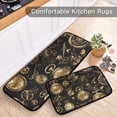 thumbnail image 5 of Gold Clocks Machines Kitchen Mats Non Slip Standing Desk Mat Runner Rug Washable Kitchen Rugs for Floor 2PCS, 5 of 7