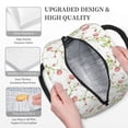 thumbnail image 3 of Yiaed Roses Flowers Print Lunch Bag Adult Insulated Lunch Box, Leakproof Cooler Food Lunch Containers Reusable High Capacity Lunch Tote Bags-One Size, 3 of 6